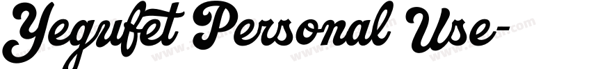 Yegufet Personal Use字体转换